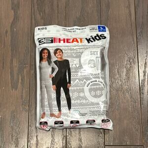 32 Degrees Heat Kids Long Sleeve Crew Neck Legging Set Size‎ L (12/14) Gray